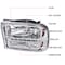 Spec-D Tuning 99-04 Ford F250 1 Piece Chrome Euro Headlights With LED 2LH-F250991PC-RS - alternate 5